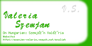 valeria szemjan business card